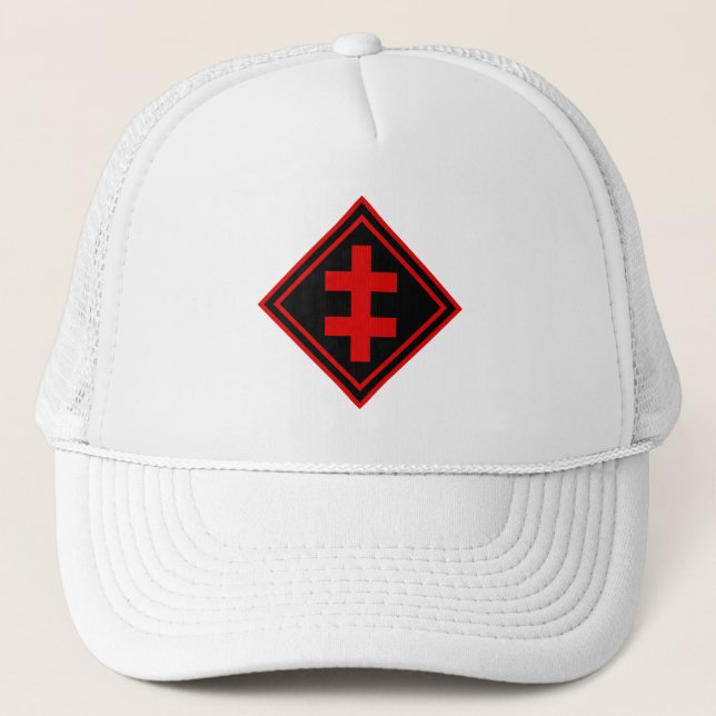 Gorra De Camionero La Cruz de Lorena - v2 (rojo) (Anverso)