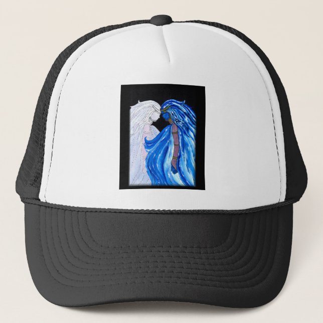 Gorra De Camionero La dama de la llama azul (Anverso)
