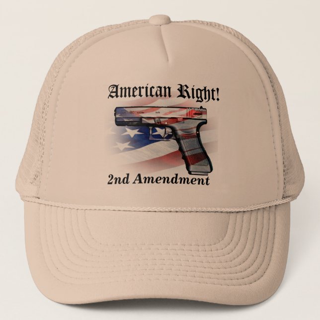 Gorra De Camionero La derecha americana de llevar el casquillo del (Anverso)