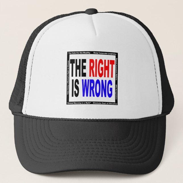 Gorra De Camionero La derecha es incorrecta (Anverso)