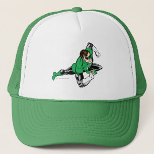Gorra De Camionero La derecha verde del salto de la linterna