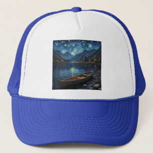 Gorra De Camionero "La deriva estrellada: Pesca bajo el Cosmos