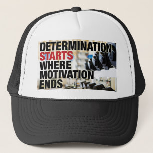 Gorra De Camionero La determinación comienza cuando termina la motiva
