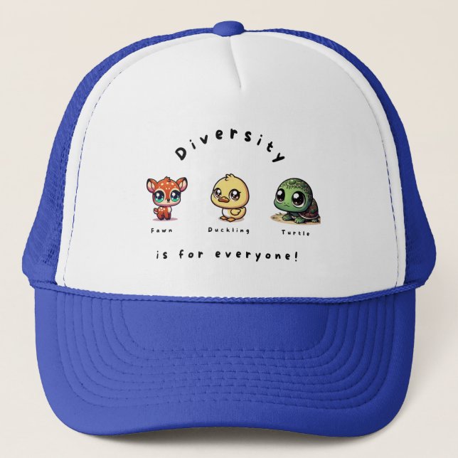 Gorra De Camionero La diversidad es para TODAS las edades (Anverso)