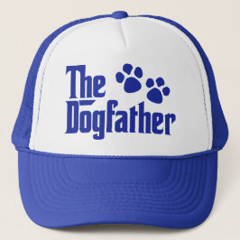 Gorra De Camionero La diversión azul y blanca de Dogfather