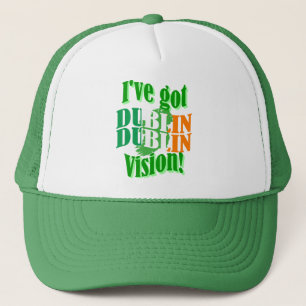Gorra De Camionero La divertida visión de Dublín del Día de San Patri