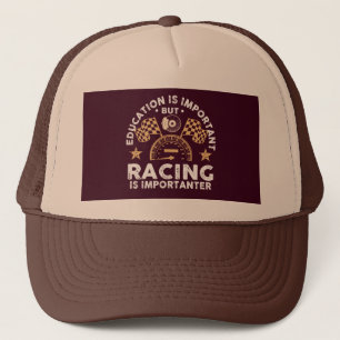Gorra De Camionero La educación es importante, pero la Carreras es im
