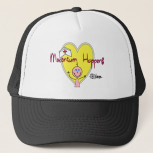 Gorra De Camionero La enfermera "Meconium de OB sucede" hilarante