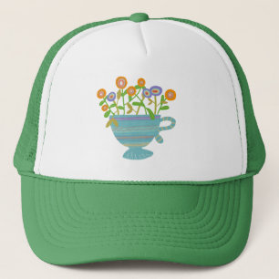 Gorra De Camionero La enseñanza está llena de flores