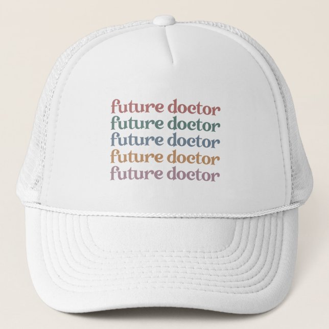 Gorra De Camionero La escuela de medicina del futuro Médica el regalo (Anverso)