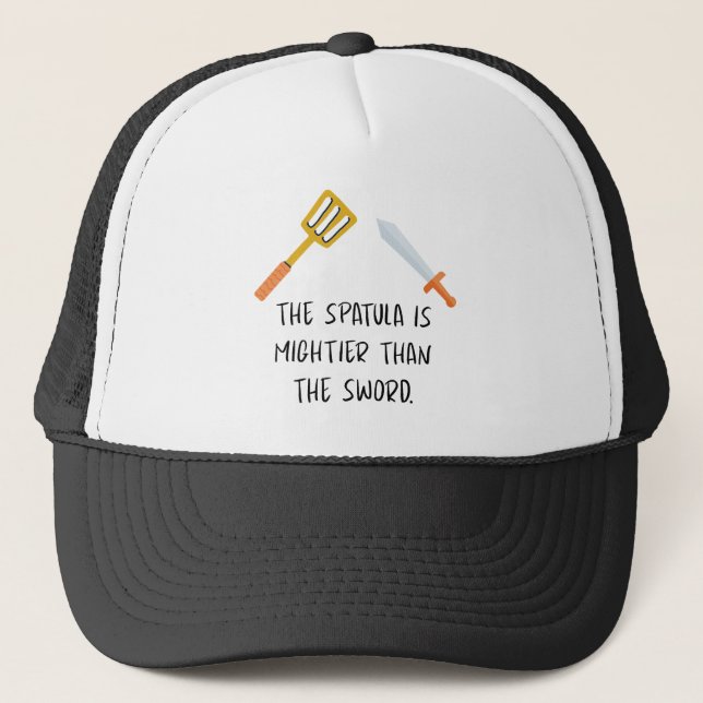 Gorra De Camionero La Espatula es más poderosa que la Espada (Anverso)