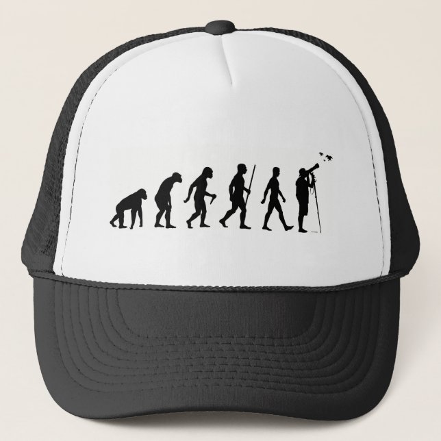 Gorra De Camionero La evolución de birding (Anverso)