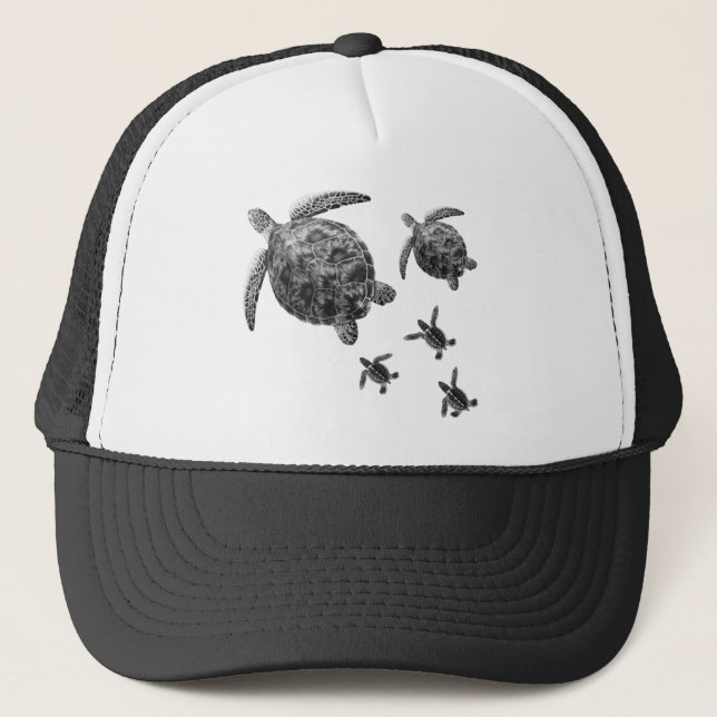 GORRA DE CAMIONERO LA FAMILIA DE LA TORTUGA (Anverso)