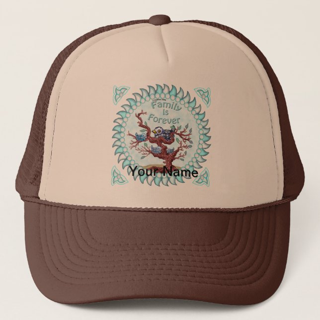 Gorra De Camionero La familia es para siempre (Anverso)