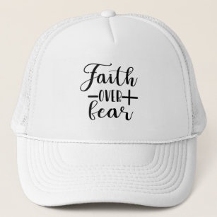 Gorra De Camionero La fe por los miedos a la camiseta cristiana de Gu
