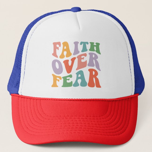 Gorra De Camionero La fe sobre el miedo (Anverso)