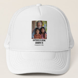 Gorra De Camionero La felicidad es ser abuelo para la foto familiar N