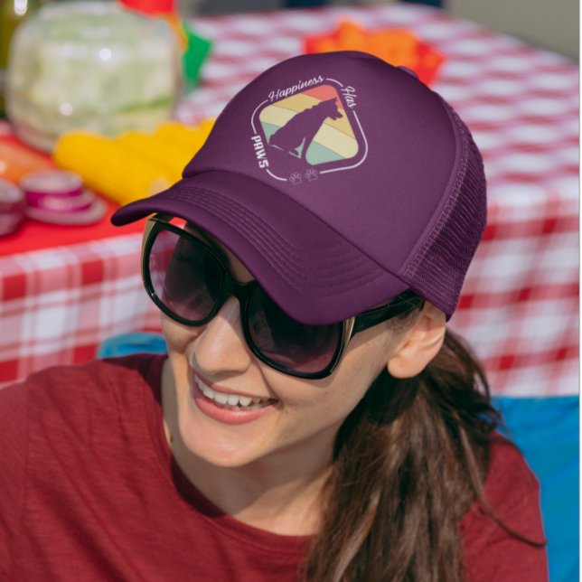 Gorra De Camionero La felicidad tiene diseño de garras (Subido por el creador)