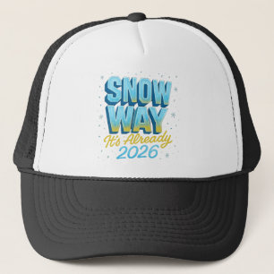 Gorra De Camionero La forma de la nieve ya es el año nuevo 2026 diver