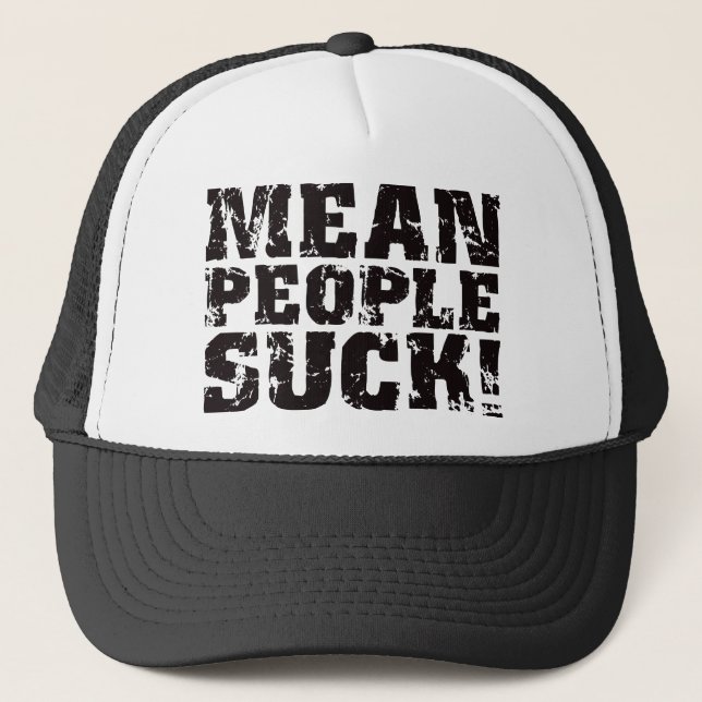 Gorra De Camionero La gente mala chupa - negro (Anverso)