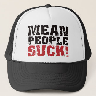 Gorra De Camionero La gente mala chupa - rojo