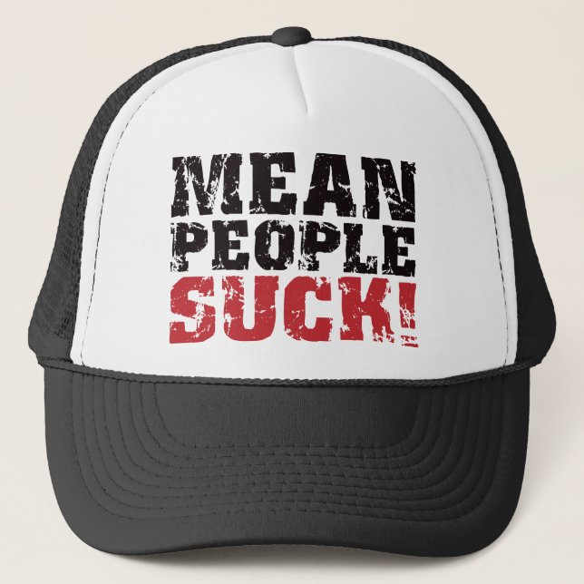 Gorra De Camionero La gente mala chupa - rojo (Anverso)