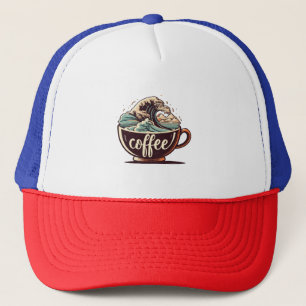 Gorra De Camionero La Gran Ola De Café