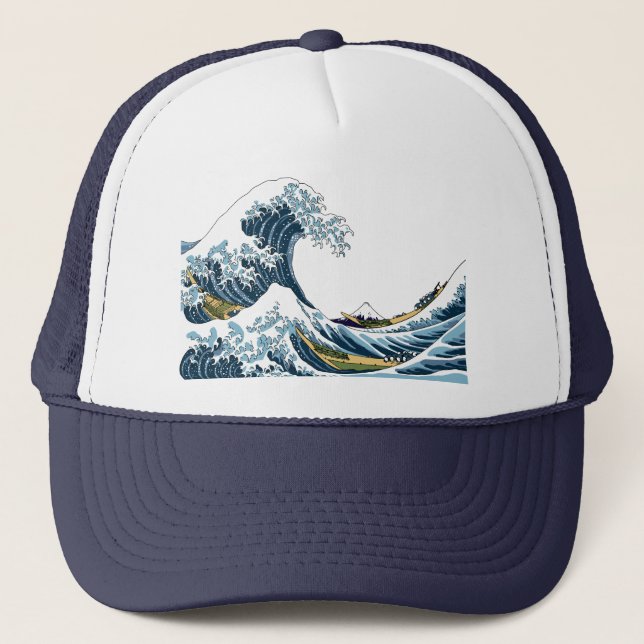 Gorra De Camionero La gran ola de Hokusai frente a Kanagawa (Anverso)