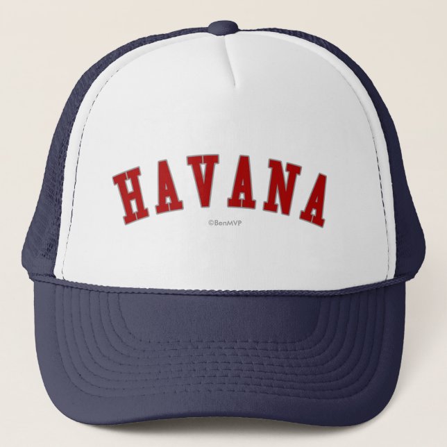 Gorra De Camionero La Habana (Anverso)