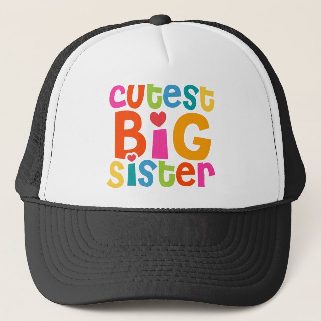 Gorra De Camionero La hermana grande más linda (Anverso)