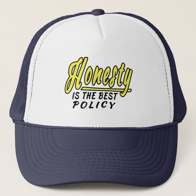 Gorra De Camionero la honestidad es la mejor política (Anverso)