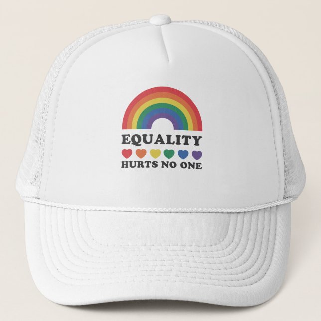 GORRA DE CAMIONERO LA IGUALDAD PERJUDICA A NADIE (Anverso)