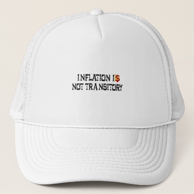 Gorra De Camionero La inflación no es transitoria (Anverso)
