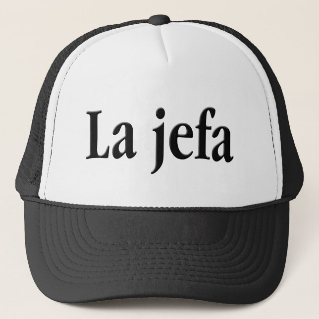 Gorra De Camionero La jefa (Anverso)