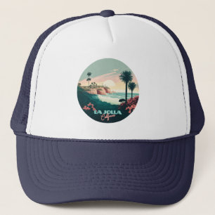 Gorra De Camionero La Jolla Cove San Diego California Retro