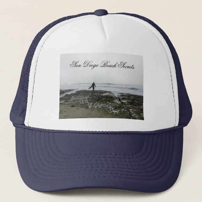 Gorra De Camionero La Jolla que practica surf (Anverso)