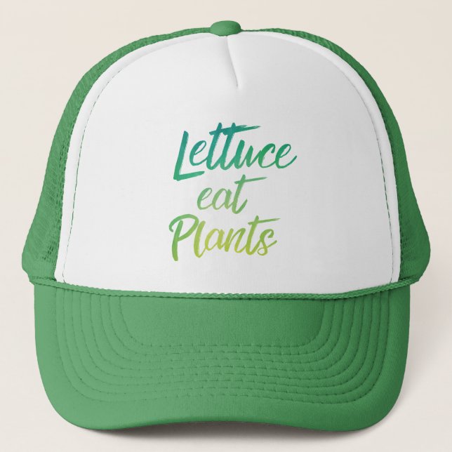 Gorra De Camionero La lechuga come humor del vegetariano y del vegano (Anverso)