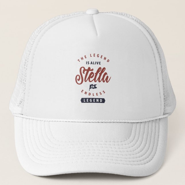 Gorra De Camionero La leyenda es Stella viva (Anverso)