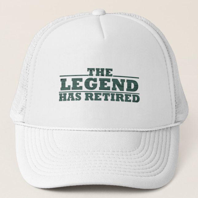 Gorra De Camionero la leyenda se ha retirado (Anverso)