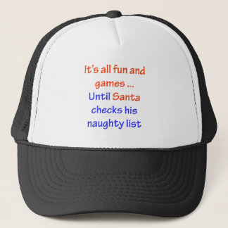Gorra De Camionero La lista traviesa de Santa