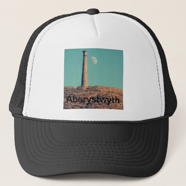 Gorra De Camionero La luna y una torre: Aberystwyth (Anverso)