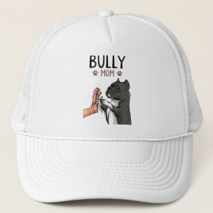Gorra De Camionero La mamá de bully americano cute perro