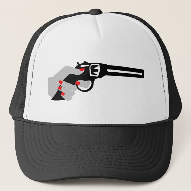 Gorra De Camionero La mano y el arma de la mujer (Anverso)