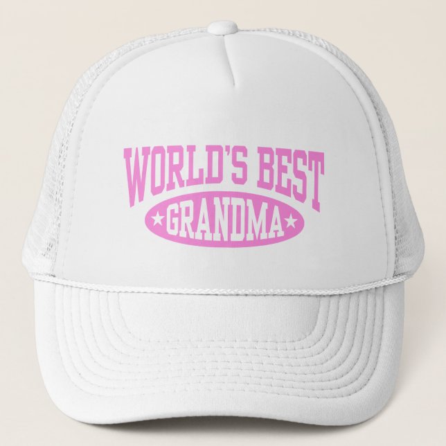 Gorra De Camionero La mejor abuela del mundo (Anverso)
