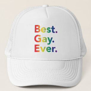 Gorra De Camionero La mejor bandera del arco iris del gay nunca LGBT