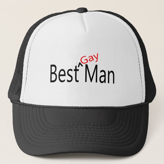 Gorra De Camionero La mejor boda del hombre gay (Anverso)