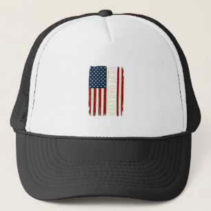 Gorra De Camionero La Mejor Camiseta de Vector Vintage de la Bandera