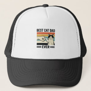 Gorra De Camionero La Mejor Camiseta Retro de Puño de Gato para Papá