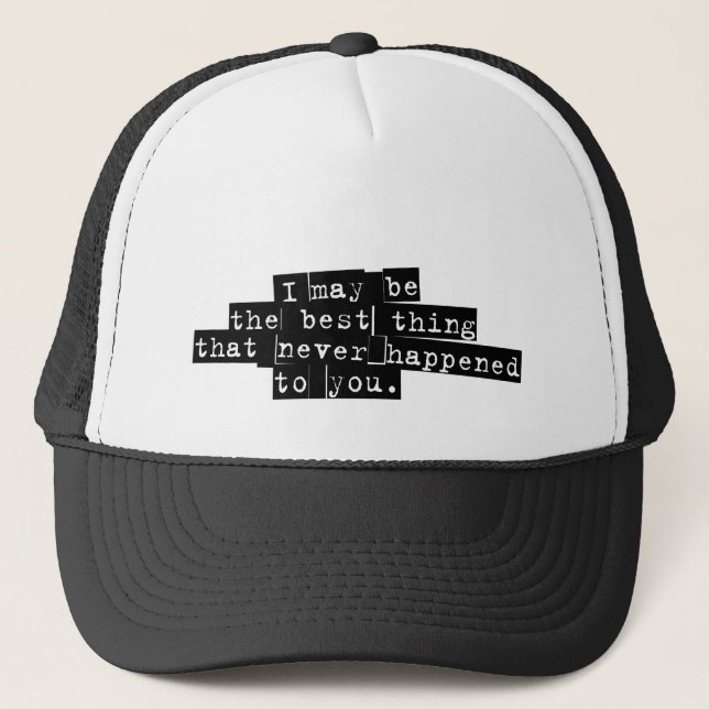 Gorra De Camionero La mejor cosa nunca capsula (Anverso)
