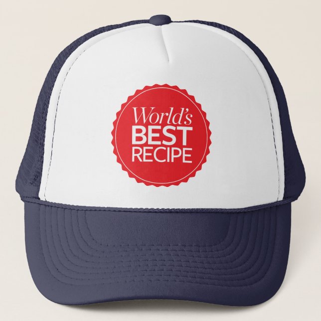 Gorra De Camionero La mejor receta del mundo (Anverso)